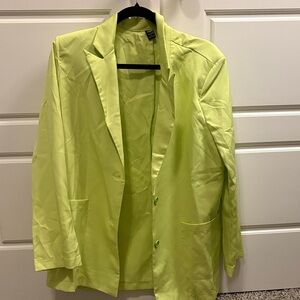 SHEIN Bright Lime Blazer